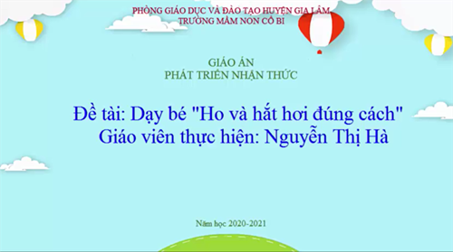 KNS: Dạy trẻ ho hắt hơi đúng cách